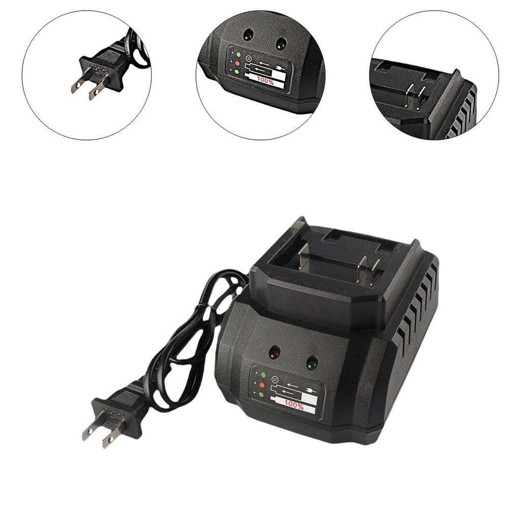 21V Battery Charger Power Tools Quick Replacement Safe Charging Station Electric