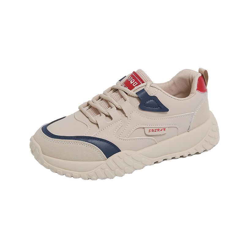 2025 flat shoes women's autumn new Korean version ins female student leisure sports versatile board shoes street shot K5203