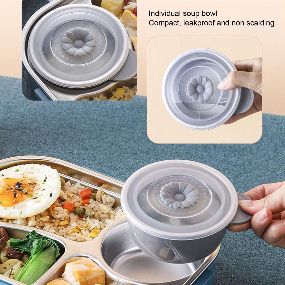 Easy to Clean Lunch Container Convenient Leakproof Food Storage Durable Stainless Steel Box  Travel