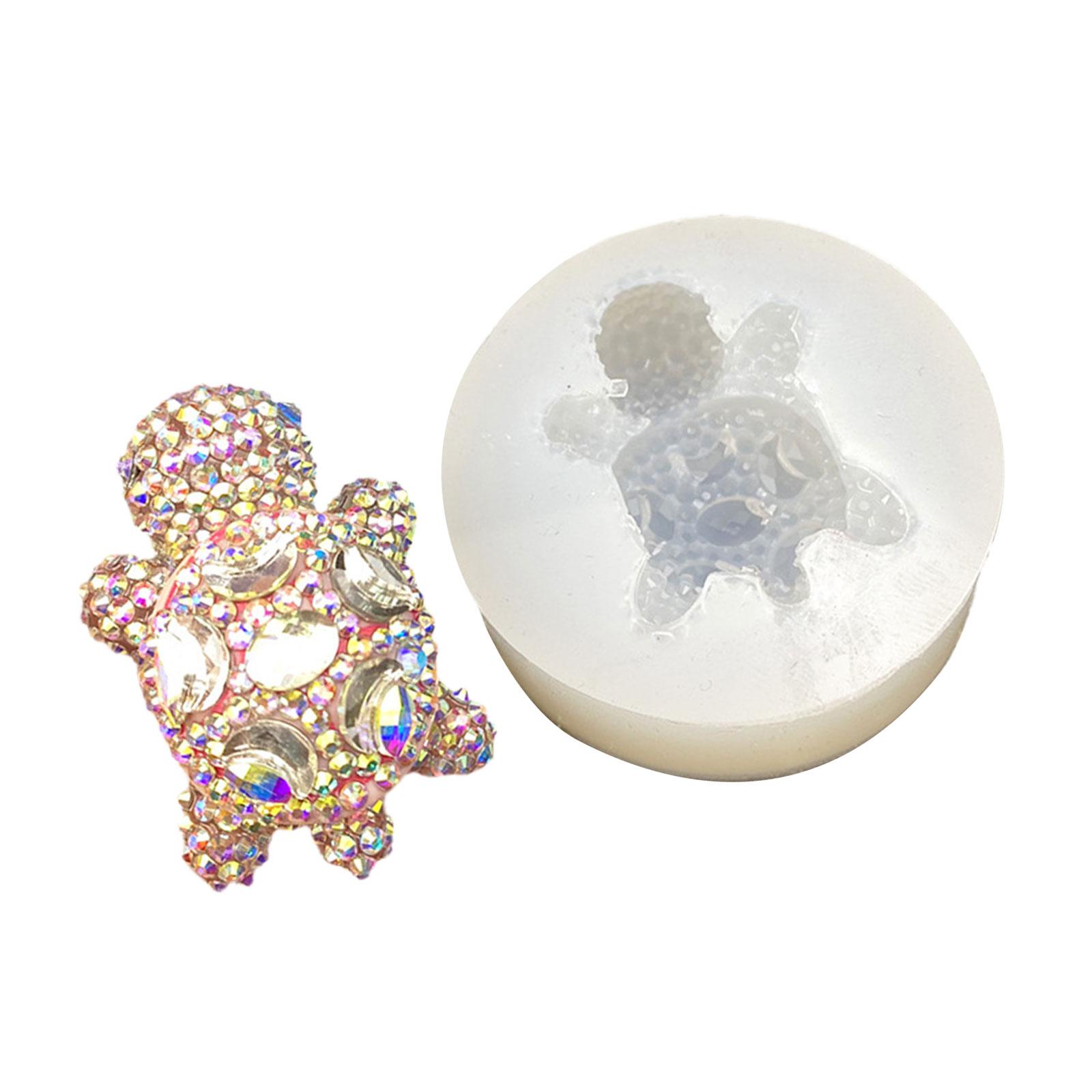 

Силиконовая форма для изготовления алмазной черепахи, надежная силиконовая декоративная форма для домашнего изготовления аксессуаров и подарков в виде черепахи T1