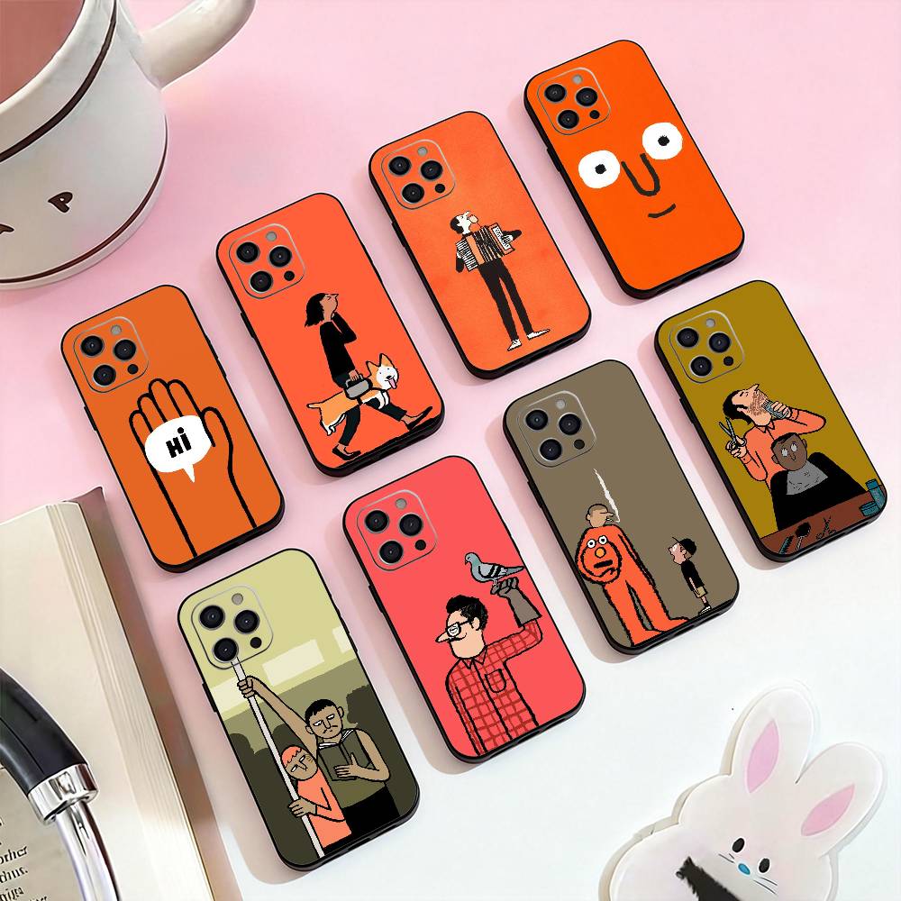 J-Jean Art J-Jullien Phone Case Silicone Soft For IPhone 17,16,15,14,13,12,11,XS,Plus Pro Max