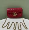 [Pre-Owned] GG Marmont Vintage Metal Logo Quilted Leather Mini Shoulder Bag - Very Good #1N8EXV7