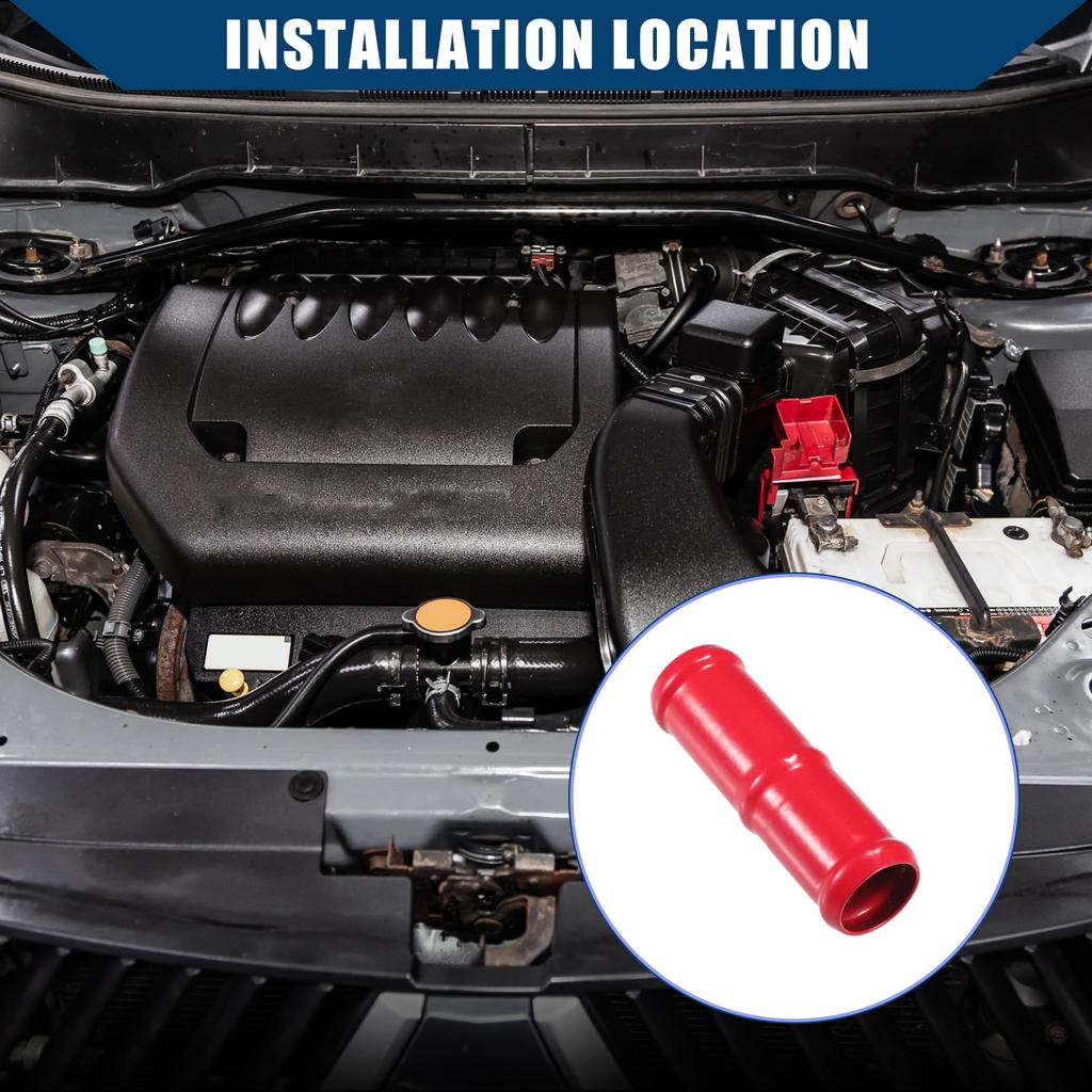 Hihaha No.92417JK20A Heater Hose Fitting Heater Hose Connector for Nissan Infiniti / 1 Piece Red
