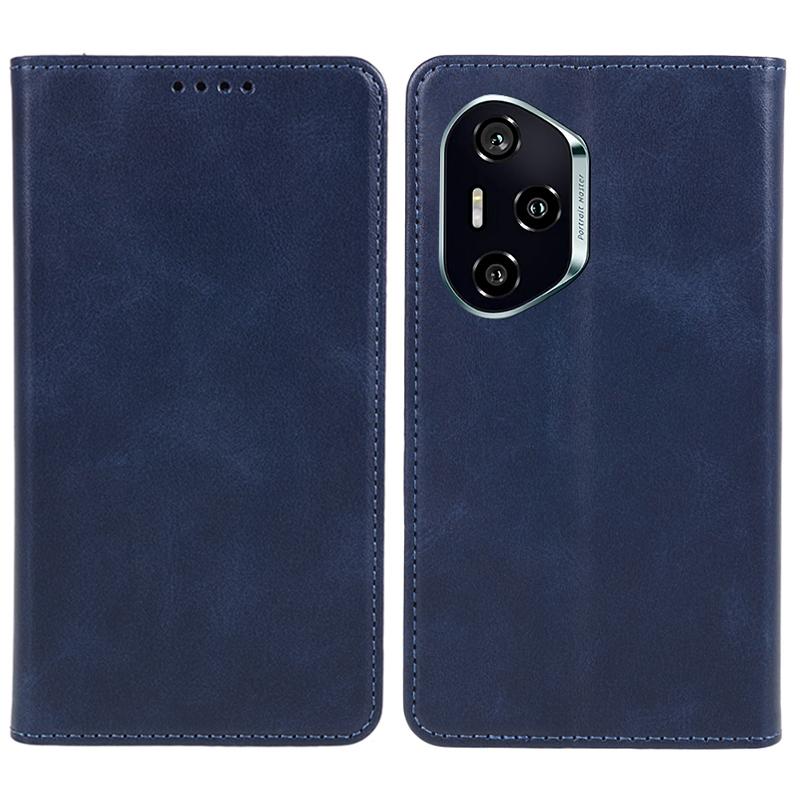 For Honor 300 Pro Case Strong Magnetic PU Leather Phone Cover Calf Texture