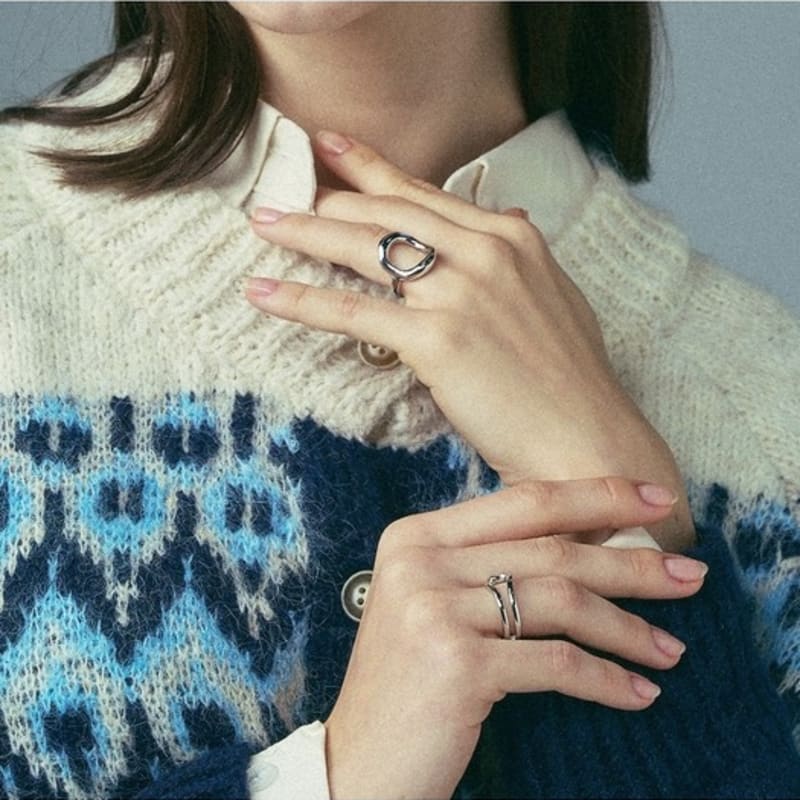 Dana Burton Hollow Drift Open Ring