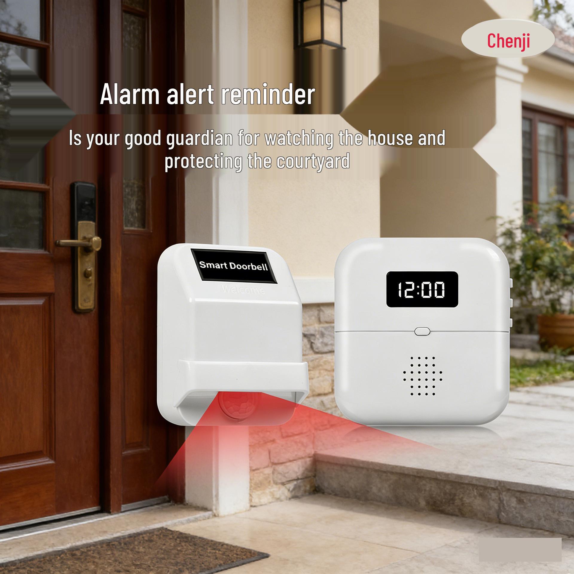 

Smart Induction Doorbell Alarm for Home and Store Entrances Receiver (requires pairing)