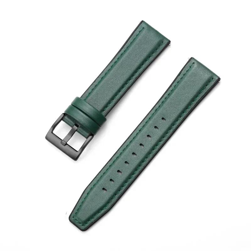 Cinturino in Pelle e Silicone da 22mm per Huawei Watch 5 GT6/5 Pro GT6/5/4/3 46mm Braccialetto Universale per Huawei GT6 Pro/GT 6 Cinturino per Orologio