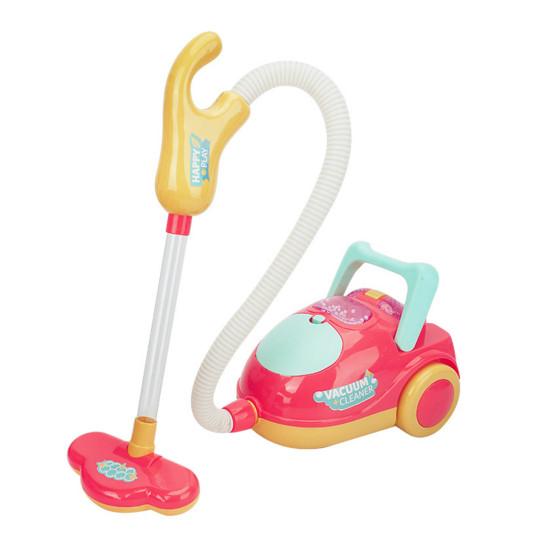 Vacuum Cleaner Toy Exquisite Pretend Play Plastic Boys Girls Electric Cleaning Toy with Light Birthday Gift