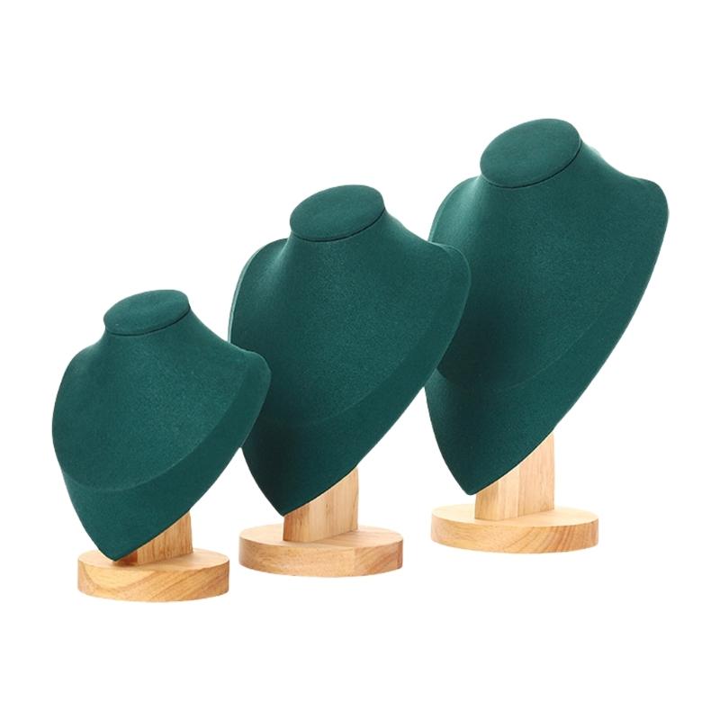 Set of 3 Soft Touch Velvets Jewelry Presentation Rack Enhances Visual Appeal Suitable for Various Jewelry Showcasing