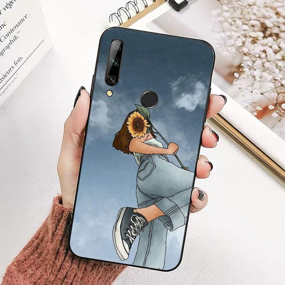 Sunshion girl Phone Case For Huawei Honor 10 lite 9 20 7A 9X 30 50 60 70 pro plus Soft Silicone Cover