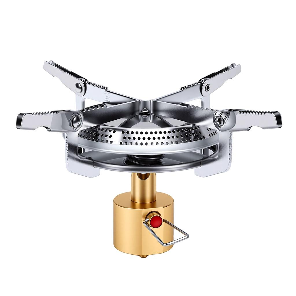 Portable Camping Backpacking Stove Compact Brass Outdoor Cooking Stove for Picnic Hiking