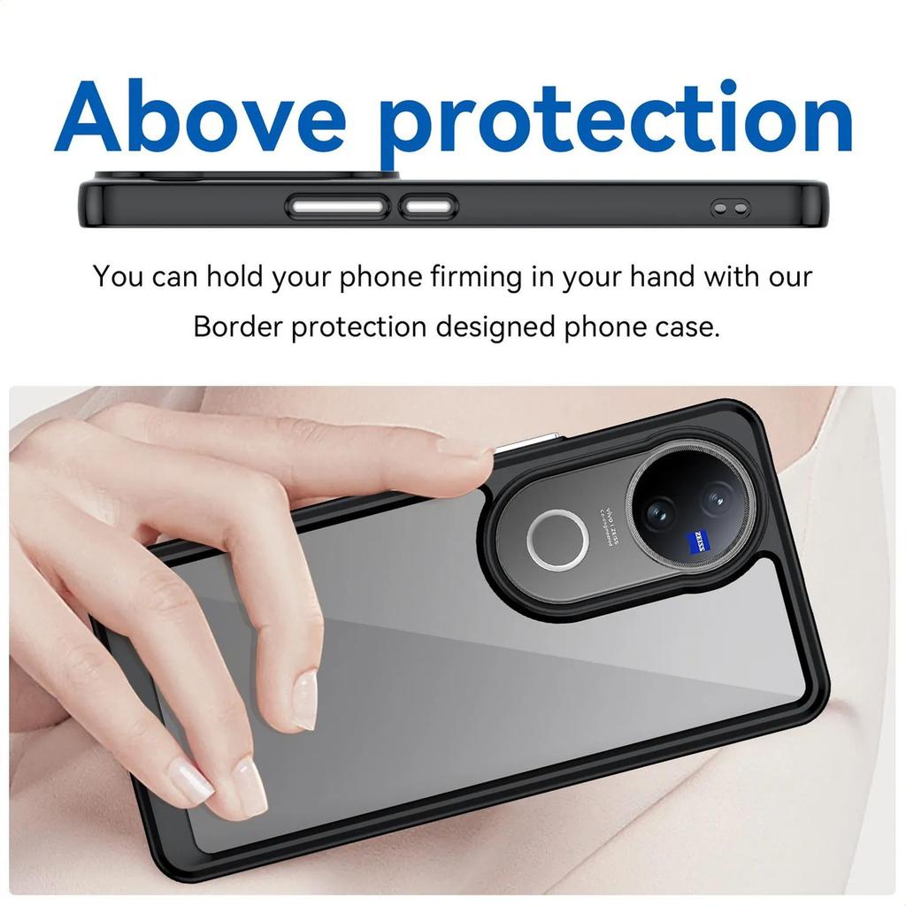 Phone Case For Vivo V50 , Clear Transparent Phone Case Cover For Vivo V50