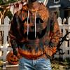 Men's Halloween Hoodie with Pocket, Casual Comfortable Pullover Sweatshirt for Everyday Wear