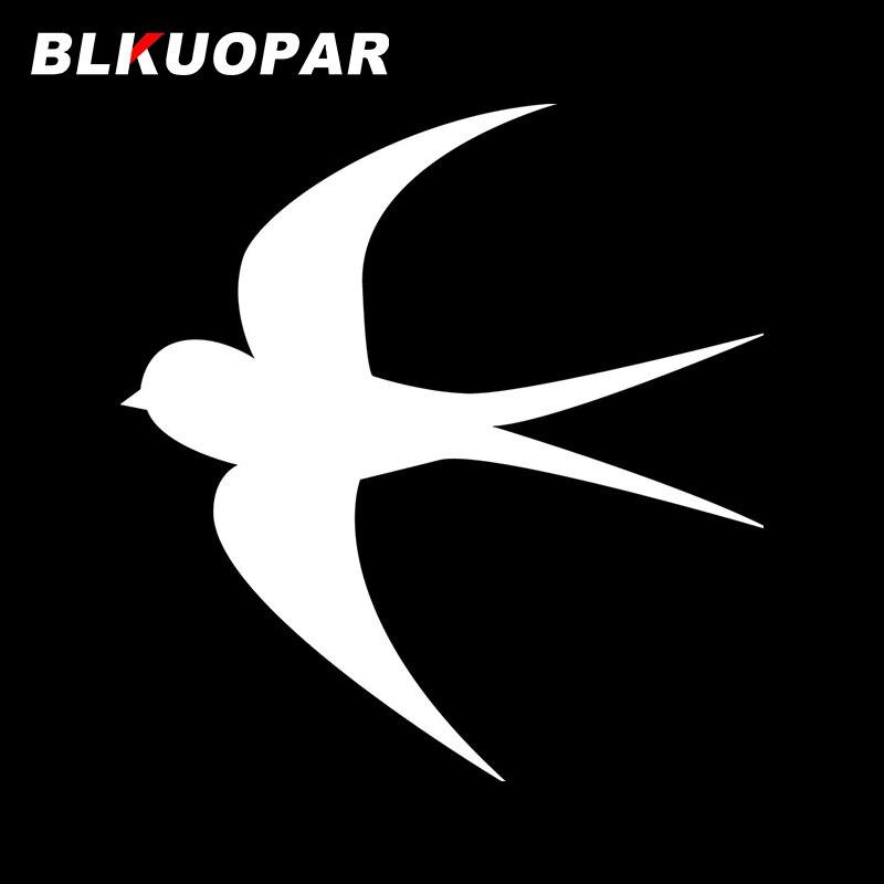 BLKUOPAR for Flying Swallow Silhouette Car Stickers Simple Sunscreen Decals Fashionable Windshield Vehicle Decor Car Label