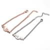 1pc Stainless Steel Women'S Fashion Chain Pendant Bracelet, Five-Pointed Star Moon Shaped Men'S Bracelet,