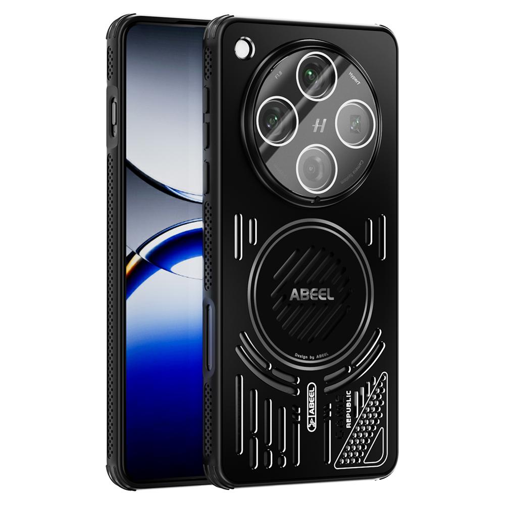 ABEEL For Oppo Find X8 Pro 5G Magnetic Case Aluminium Alloy+PC+TPU Hollow Heat Dissipation Phone Cover