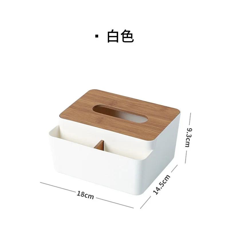 

Tissue Box Holder Bamboo Cover Toilet Paper Box Napkin Holder Case Tissue Paper Dispenser Paper Towel Storage Box Tissue Boxes белый