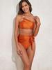 2025 Stylish Slimming Women's Swimsuit with Tummy Control and Sun-Protection Gauze Skirt