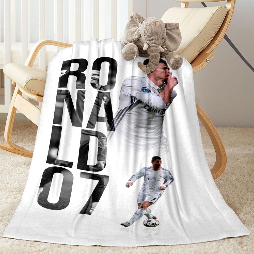 Ronaldo's Soccer Legacy Blanket Soft & Cozy Suitable for Sofa Bed Bedding Four Seasons Universal Warmthful Decor