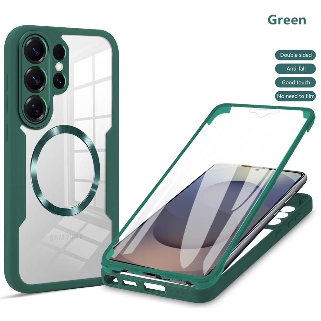 Clear 360 Full Wrap For Magsafe Case for Samsung Galaxy S26 S25 S24 S23 S22 S21 Ultra FE Plus A16 A26 A56 A07 Phone Cover Bumper