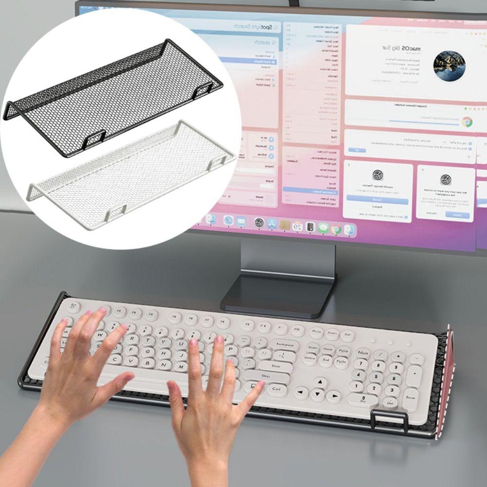 Tilt Lift Keyboard Riser Holder Wire Mesh Keyboard Tray Typing Computer Keyboard Stand  Home Use