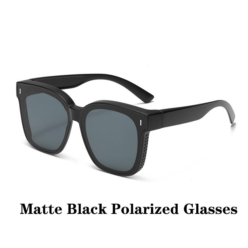 Fashion Square Sunglasses Cover Over Prescription Glasses Vintage Style for Men Women Fishing Driving Eyewear