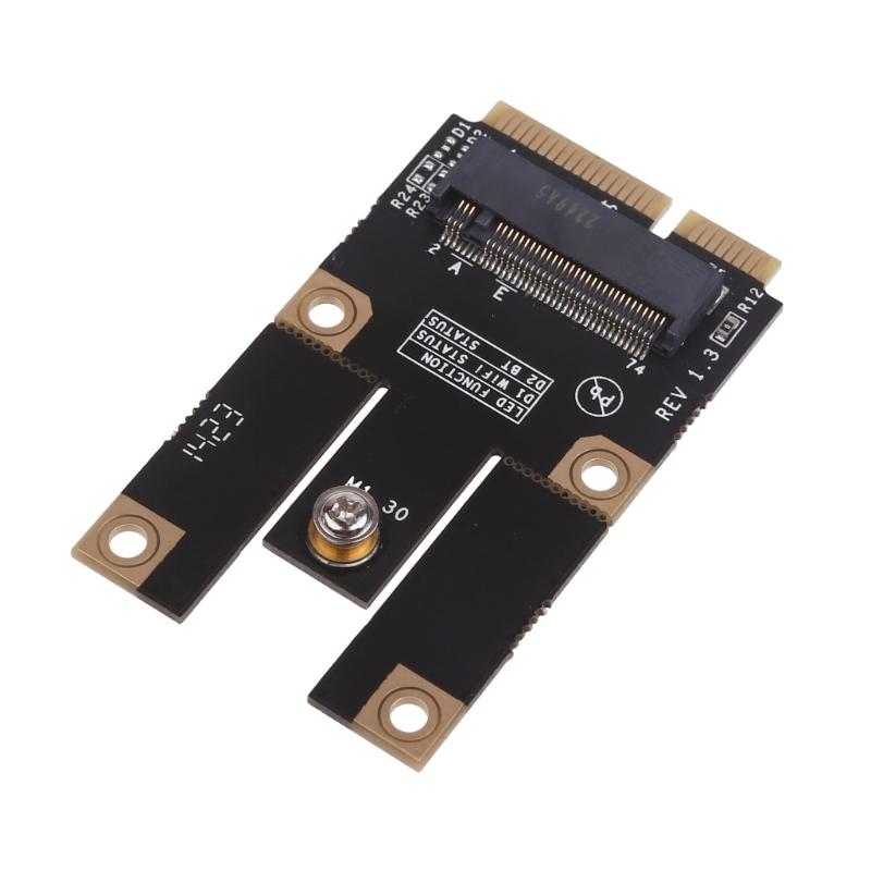 M.2 NGFF to Mini PCIE Adapter Card Converter for Wireless WiFi Bluetooth-compatible Networks Card For AX200 9260 8265