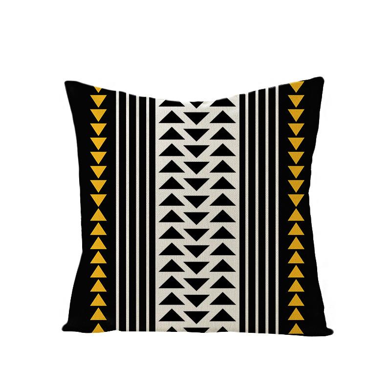 Nordische Geometrische Abstrakte Serie Polyester Bedruckter Kissenbezug Sofakissenbezug Heimtextilien
