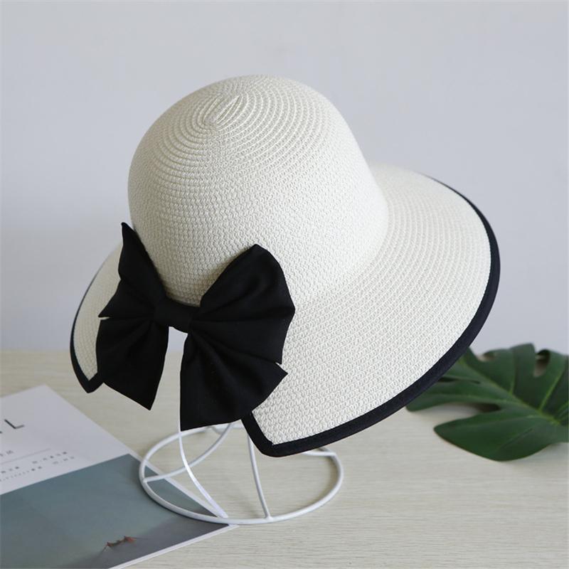 Fashion Sun Hat Big Wide Brim Beach Hat Handmade Straw Cap Girls Sun Hat Summer Hats Women Chapeu