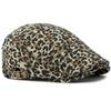 HT4377 Mens Berets Women Vintage Leopard Artist Painter Beret Hat Male Female Spring Ivy Flat Cap Unisex Adjustable Beret Caps