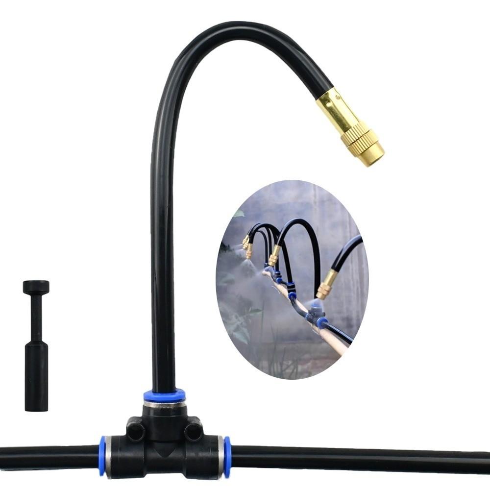 5Pcs Adjustable Irrigation Sprinkler Kit Quick Connect Misting Cooling System Greenhouse
