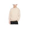 Nike Sportbekleidung Club Fleece Logo Bestickt Rundhals Locker Geschnitten Kinder Oberteile Khaki FD2923126