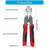   Bolt Cutter 8inch, Spring Loaded Small Wire Cable Cutter Rustproof Coating Comfortable Grip Construction Use
