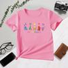 Women Short Sleeve Summer Colorful Letter Print LGBT Equality Fashion Casual Tops Y2k Streetwear