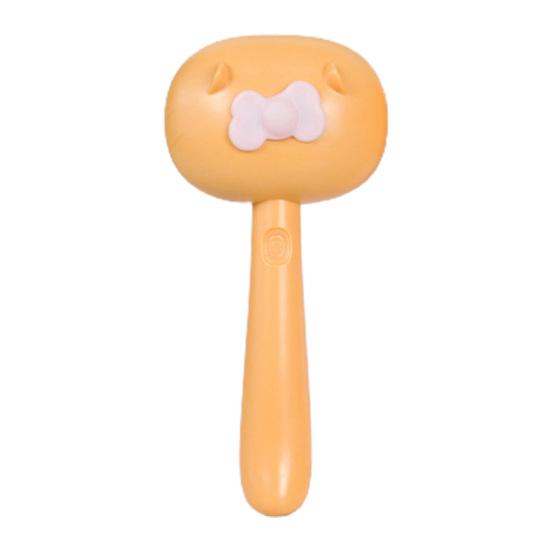 

Щетка для чистки волос с эргономичной нескользящей ручкой для собак и кошек, самоочищающийся инструмент для ухода за волосами, удаляет волосы оранжевый