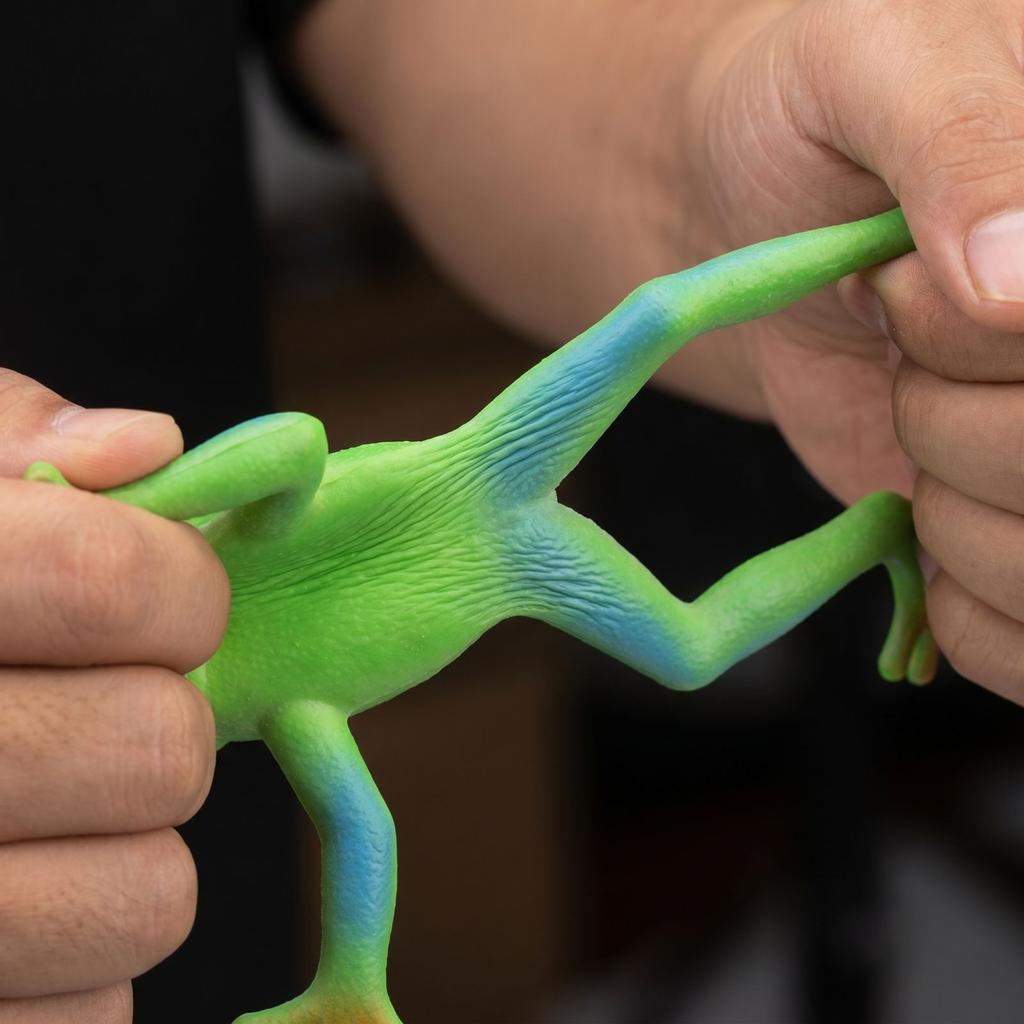 Soft Frog Stress Relief Toy Realistic Frog Stretch Squeeze Toy for Relaxation and Fun Suitable for All Ages