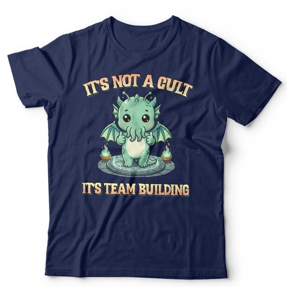 Cute Cthulhu TShirt Unisex Kids Funny Lovecraft Cult Team Building Tee S