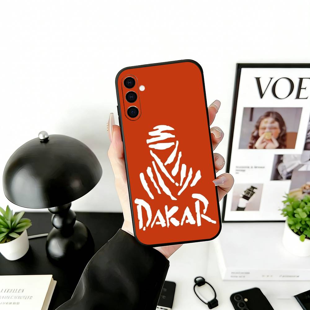 

R-Rally x D-Dakar Style Phone Case Black Silicone Soft For Samsung Galaxy A73,A72,A71,A70,A53,A52,A51 Samsung a52