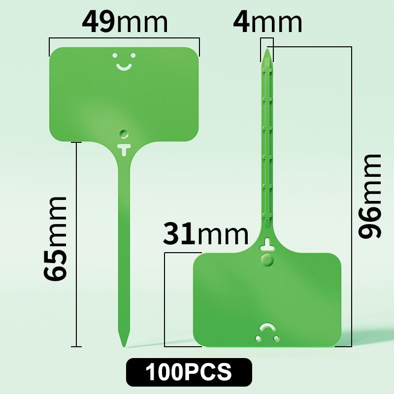 100 шт. Пластиковые бирки для растений, садовые маркеры для цветов, деревьев, суккулентов, водонепроницаемые бирки для растений, садоводство