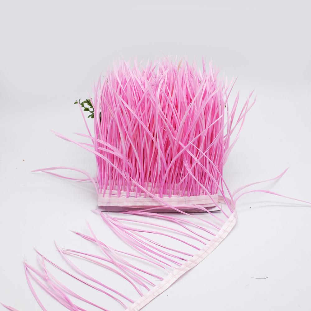 FeatherNew Arrival Feather Trim Goose Feather Trim 15-20cm Goose Biots Feathers Fringe Ribbon Dress Skrit Jewelry Making Accessories