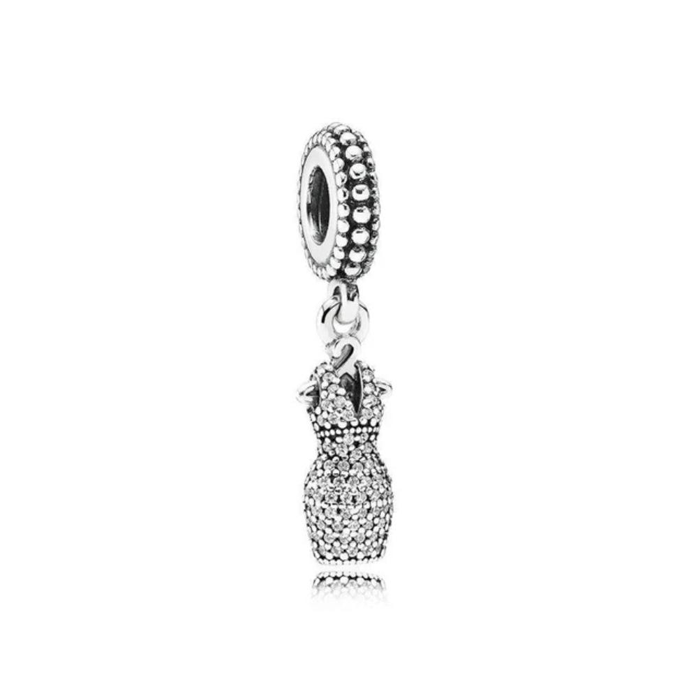 New 925 Silver Motorcycle Audio Tape Charm Beaded Chain Bracelet DIY Jewelry Trinket Pendant Gift