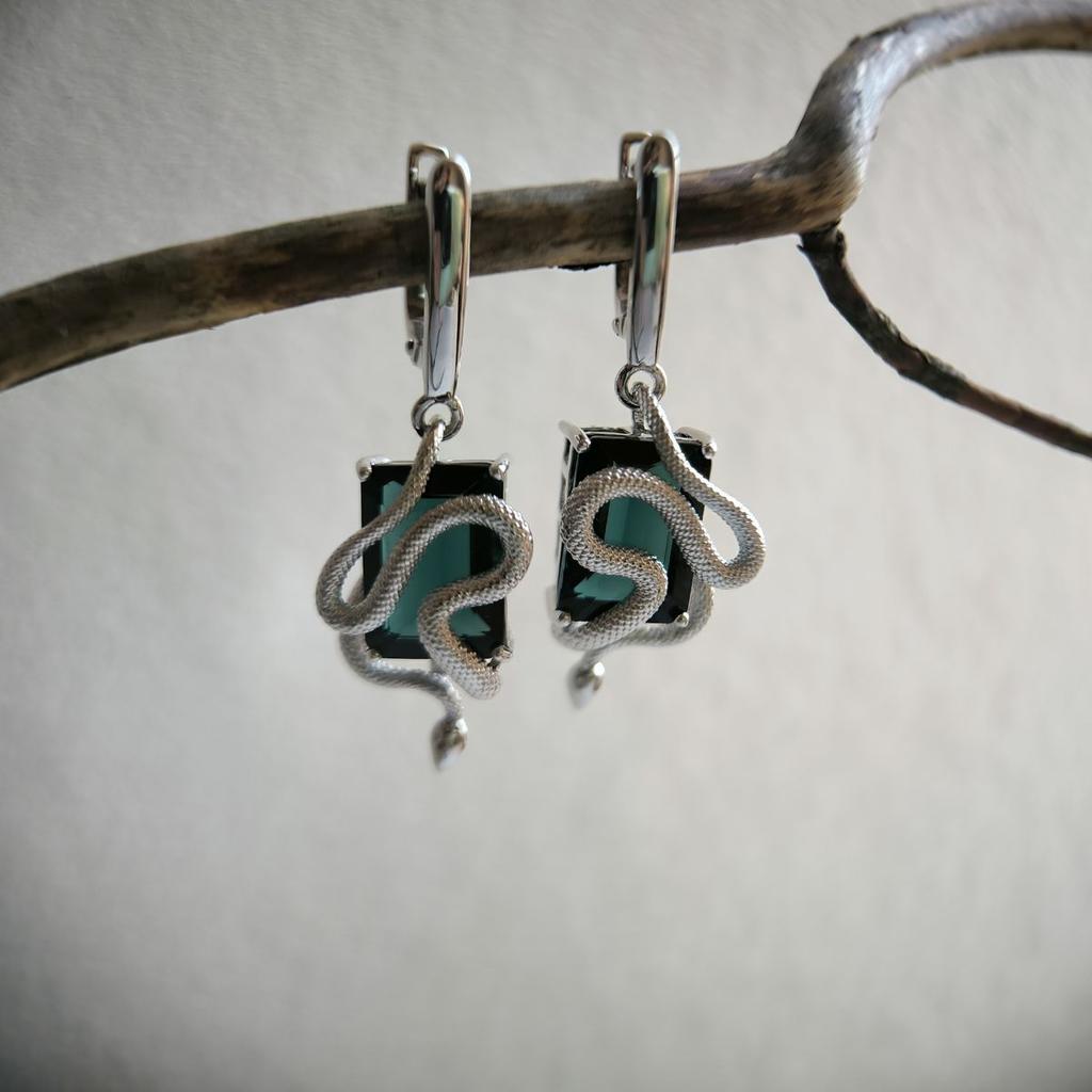 Silberohrringe mit London Blue Topas 11.733ct (2178309)