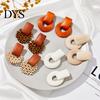 Women Earrings 1 Pair Hollow Out Round Jewelry Earring Exaggerated Beads for Vacation Fashion