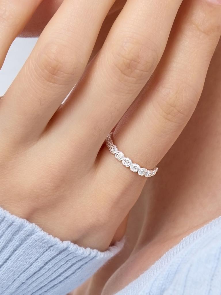 Getmebling [Silver 925] Cubic Snake Ring (1.5Mm)