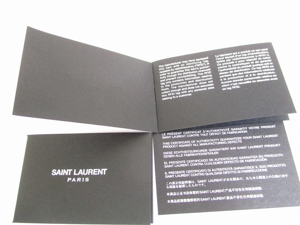 Authentic Saint Laurent Paris Black Leather Bifold Bill Wallet Purse #7924 Seller Refurbished
