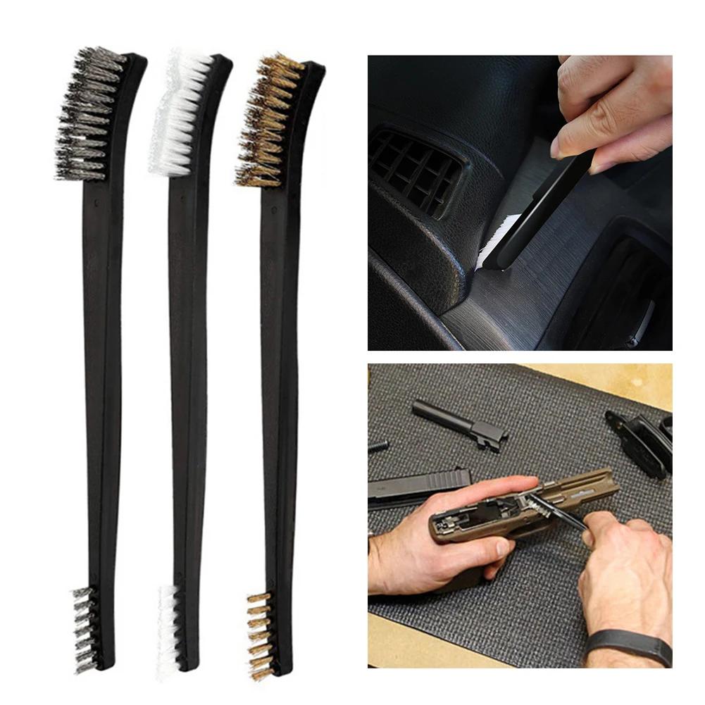 

3/4Pcs Multipurpose Car Detailing Cleaning Tool Wire Brushes Picks Double-headed Hook Clean Accessories Auto Detailing Tools