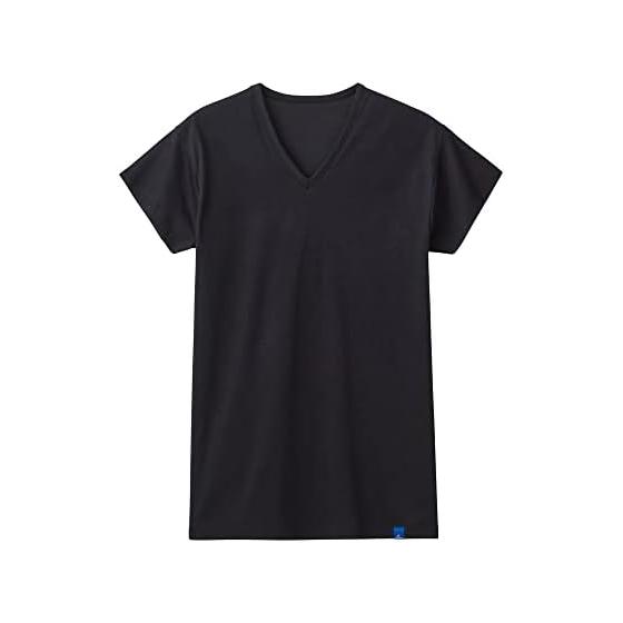 [Gunze] Inner Shirt with Sweat Trap, 100 Cotton, V-Neck, Cool Magic, Short Sleeve Type, with Underarm Sweat Pads, MCA512N Men s