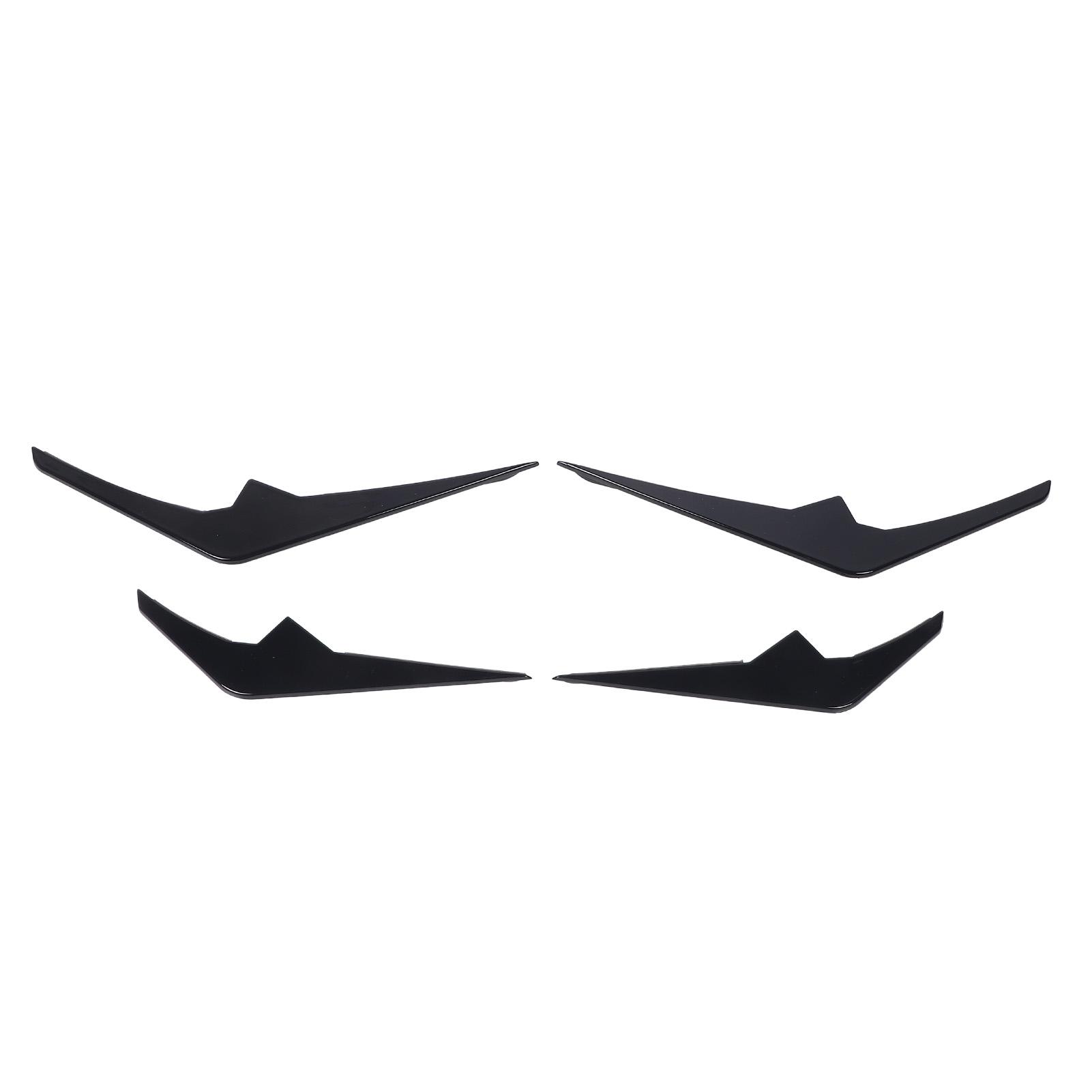 

4pcs Front Bumper Vent Spoiler Canards Aerodynamic Bumper Vent Splitter Fins Trim Replacement for X6 G06 LCI M Sport 2023 and After