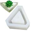 1 st Triangel Betong Silikonform Kaktus Suckulent Växtkruka Form DIY Cement Lera Hantverk Gjutning Blomkruka Form 3D Form