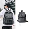 Cross-Border Plaid Korean-Style Large Capacity Backpack - Trendy, Versatile, Cool Outdoor Travel Accessory